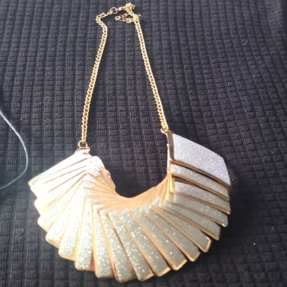 Elegant Gold and Silver Necklace
